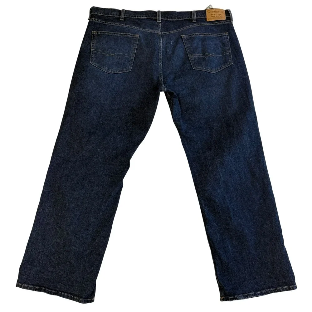 Levis Signature‎ Relaxed 99% Cotton Stretch Dark Wash Jeans Men's Sz 40x30 #562